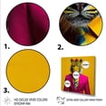 thumbnail image 3 of Designart "Tiger in a Pink Suit" Animals Framed Wall Art - Traditional Pink Tiger Fashion Bedroom Framed Canvas Wall Art, 3 of 6