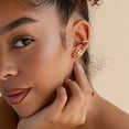 thumbnail image 3 of GDCOIN Non Pierced Cartilage 14K Gold Plated Simple Minimalist Jewelry for Women, 3 of 8