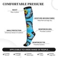 thumbnail image 2 of Sikiie Elephant Trunk Couple Flowers 1 Pairs Compression Socks for Men and Women 15-20 mmHg Running Support Socks, 2 of 7