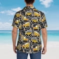 thumbnail image 6 of Qekee Excavator At Work print Hawaiian Shirt for Men Short Sleeve Button Down Shirts Beach Tropical Casual Shirts, 6 of 9