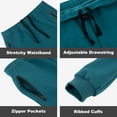 thumbnail image 5 of BIG ELEPHANT Boys Quick Dry Active Athletic Joggers with Zipper Pockets & Drawstring(7-15Y), 5 of 5