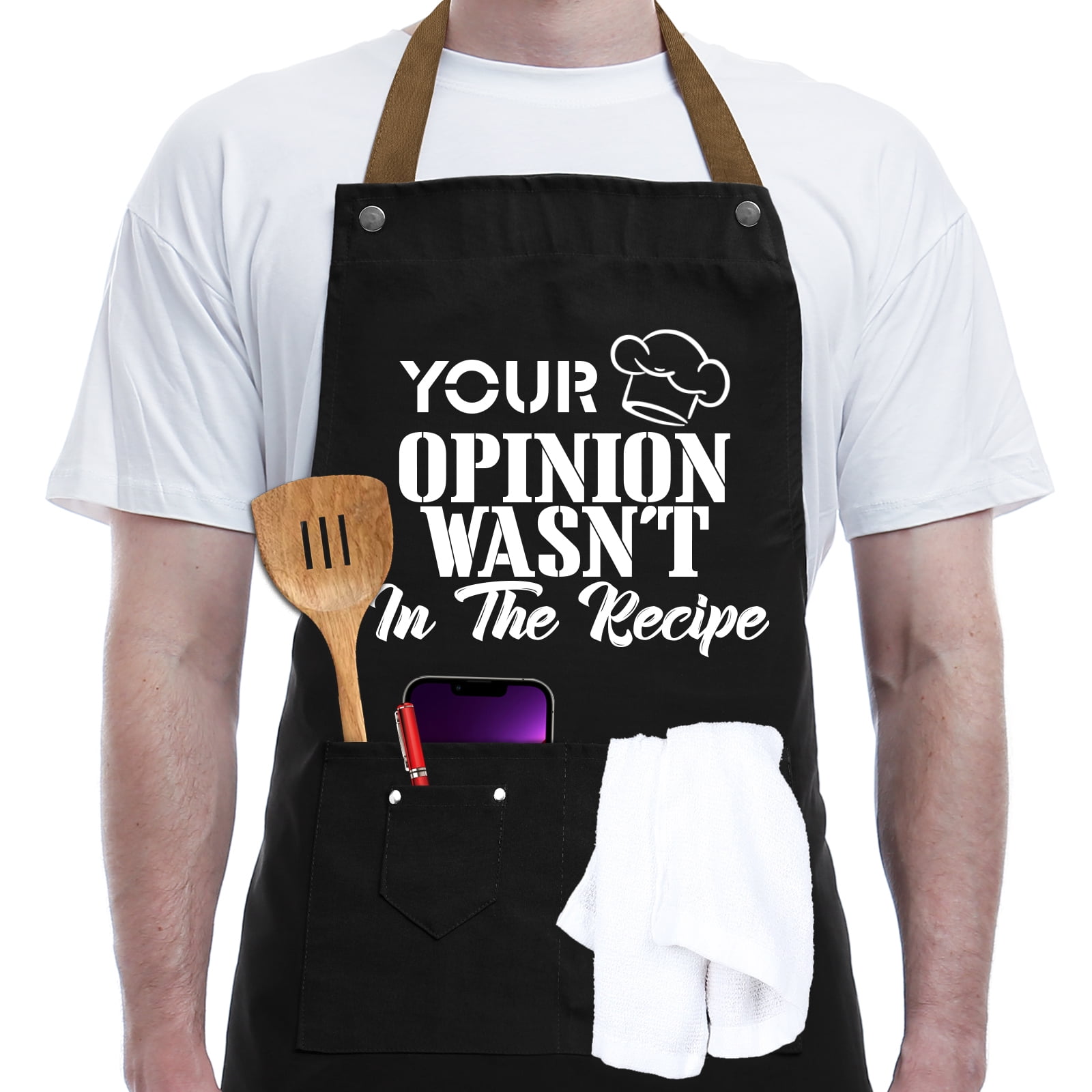 60th Birthday Gifts for Women Men, Funny Chef Aprons with Pockets, 60 Years  Old Kitchen Cooking Grilling Apron Decorations for Grandma Grandpa Dad Mom  