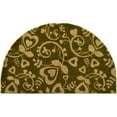 thumbnail image 1 of Imports Decor 504PVC Half Round Vinyl Back Coir Doormat  Heart Swirls, 1 of 3
