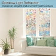 thumbnail image 3 of STATINT Window Privacy Film, Stained Glass Window Film 17.5 x 78.7 inches Window Tint for Home, 3D Non-Adhesive Static Cling Rainbow Window Film, Vinyl, 3 of 9