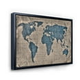 thumbnail image 3 of Designart 'Ancient World Map I' Rustic Framed Canvas Wall Art Print, 3 of 5