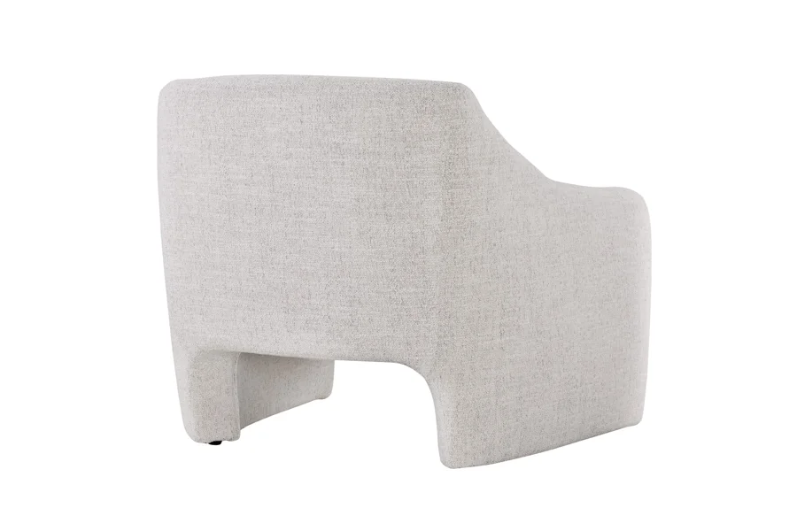 Spruce & Spring 34" Wide Accent Chair for Living Room & Bedroom, White Fabric