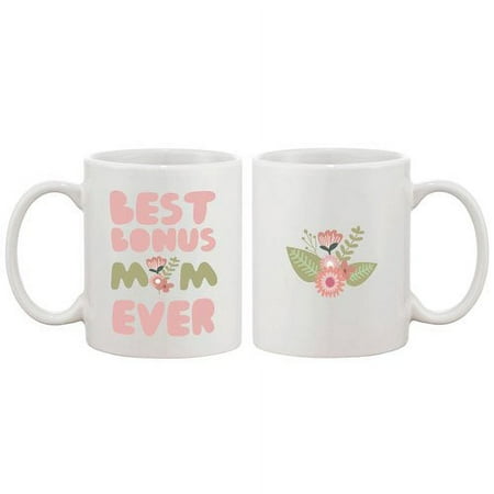 

365 Printing Inc Best Bonus Mom Ever Flower Mug
