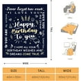 thumbnail image 2 of Happy Birthday to You Blanket Birthday Gifts for Women Men Kids Girls Boys Mom Dad Husband Wife Son Boyfriend Brothers Sisters Grandparents Doctor Nurse Teachers Throw Blankets 50"x60", 2 of 6