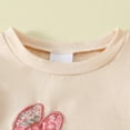 thumbnail image 6 of MUXiin Toddler Girl Easter Outfit Baby Girl Bunny Short Sleeve T Shirt Floral Shorts Set Cute Spring Summer Clothes, 6 of 9