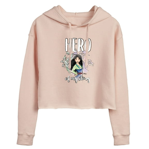 Disney - Hero Mulan - Juniors Cropped Pullover Hoodie