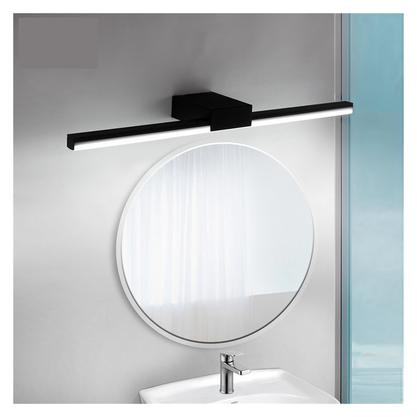 Led Wall Lamp Bathroom Vanity Light 40cm 55cm AC85 - 265V, Indoor Modern Wall Sconces Mirror Wall Light Fixtures Black White