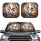 thumbnail image 2 of Balery Romantic Flower Fox Parasol para parabrisas de coche de 2 piezas | Parasol plegable para parabrisas delantero de coche para la mayoría de sedanes-Large, 2 of 6