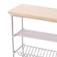 thumbnail image 3 of 3 Layer Mini Dishes Rack Furniture Accessories Micro Landscape Living Room Dining Room Kitchen Wooden 12 Dollhouse Tableware Rack Decor White, 3 of 8