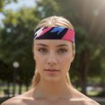 thumbnail image 2 of Unique Bargains 1 Pc Sports Headband for Yoga Pink White Blue Black, 2 of 6