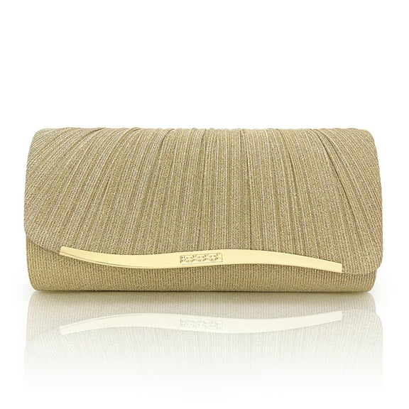 Glitter Streamlined Phnom Penh fold hand bag Bling Sparkle Dinner Clutch Purse, Classic Banquet Handbag For Wedding Party Prom