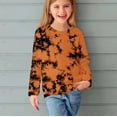 thumbnail image 4 of Spazoro Toddler Kids Girls Boys Sweatshirts, Long Sleeve Tie Dye Crew Neck Fall Winter Tops for Childs Girls Boys Orange Size 13 T, 4 of 6