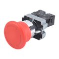thumbnail image 2 of 22mm NC Interruptor de Empuje Parada Emergencia Seta Roja 600V 10A ZB2-BE102C XB2-BS542X1, 2 of 5