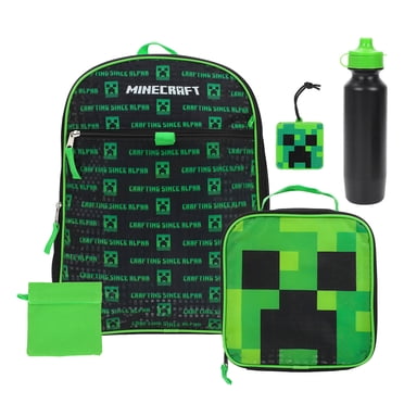 Kids Minecraft Backpack 4-Piece Combo School Supplies
