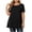 *Black, variant on ClodeEU Plus Size Women's Round Neck Short Sleeve Tunic Top,Casual Loose A Line Flared Hem Solid Swing Blouse ,Women's Plus XXL