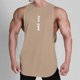 thumbnail image 2 of Deportes Tank Top Impresión de Cuello Redondo Entrenamiento de Fitness Casual Top de Secado para Hombres, Mezcla de Poliéster Spandex, 2 of 9