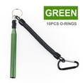 thumbnail image 1 of Lure Bait Neko Rig Wacky Rig Tool Worm O Ring Wacky Ring Kit Bass Senko Soft Bait Fishing Tackle Set Green, 1 of 6