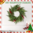 thumbnail image 6 of 40Pcs Christmas Pine Needles 12" Artificial Pine Branches Green Leaves Needle Garlands Pine Twigs Faux Cedar Branches Greenery DIY Accessories for Christmas Holiday Winter (4 Styles), 6 of 8