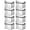 #008#-8 pcs, variant on 1 Large Heavy-Duty Thick Plastic Clear Storage Bag for Clothes, Moving & Storages, 2026 New Stackable Foldable Bins Totes Bags with Reinforced Handles & Zipper,Black