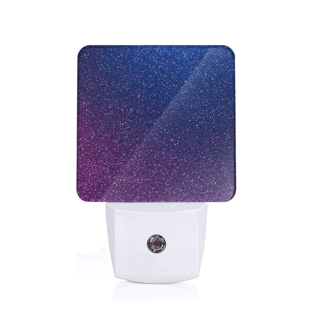 Fotbe Neon Glitter Luz Nocturna LED, Luz de Noche con Sensor de Luz Natural de Anochecer a Amanecer, Se Enchufa a la Pared, Blanco Cálido 0.5W-UK