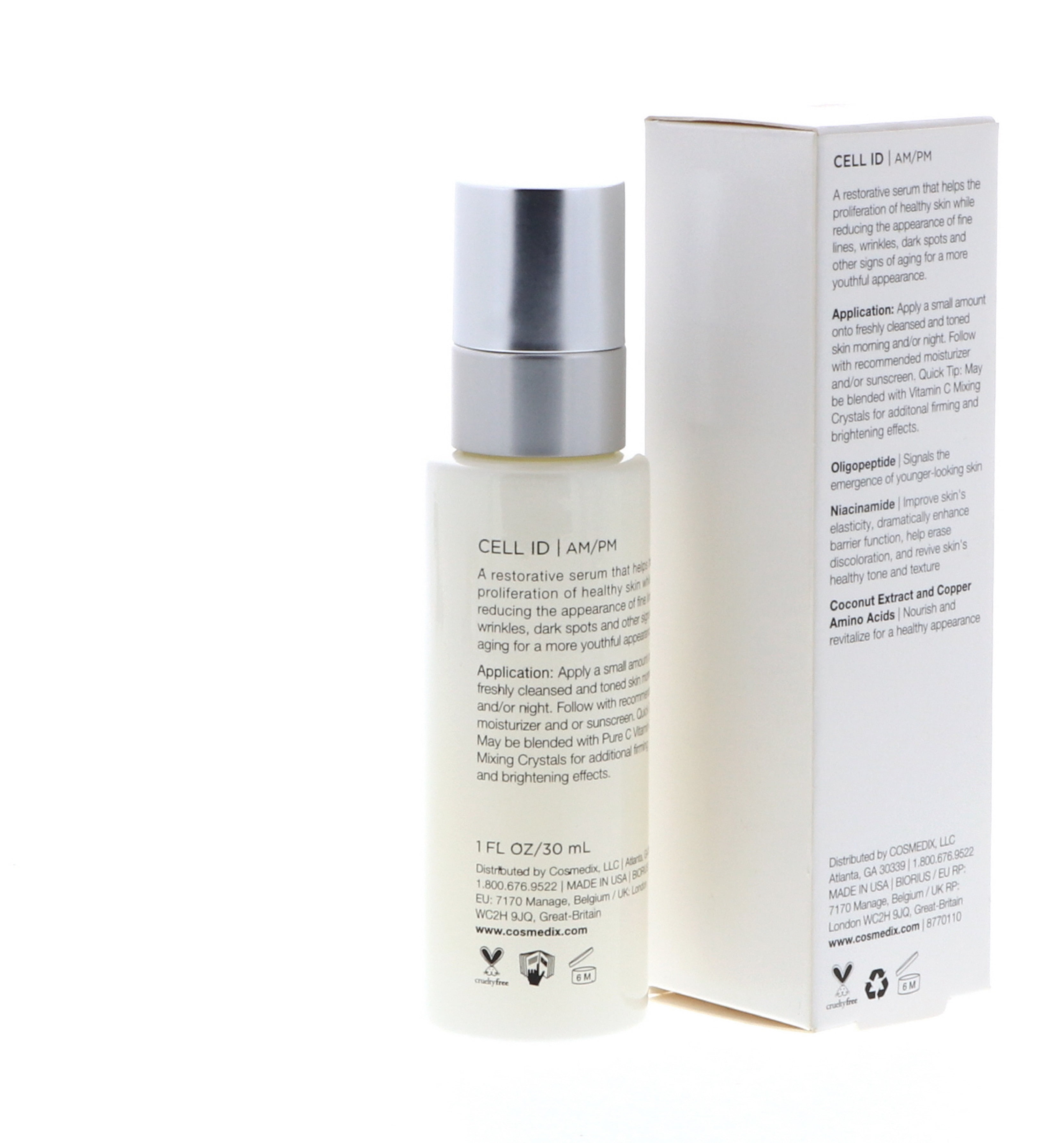COSMEDIX Cell ID Nutritive Defense Face Serum - Moisturizing Facial Skin Care Products for Fine Lines, Wrinkles & Uneven Skin Tone - Brightening Serum Skincare for Firmer & Fresh-Looking Skin VTF5