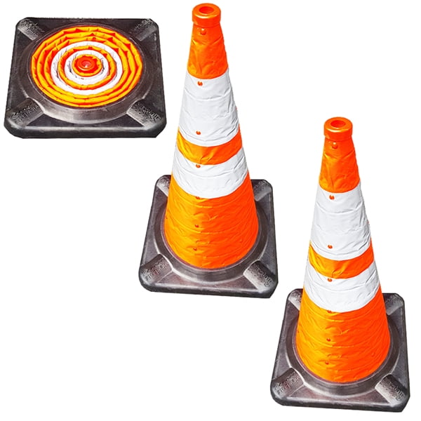 ViewBrite Collapsible LED Light Up Traffic Cone, Bright Reflective