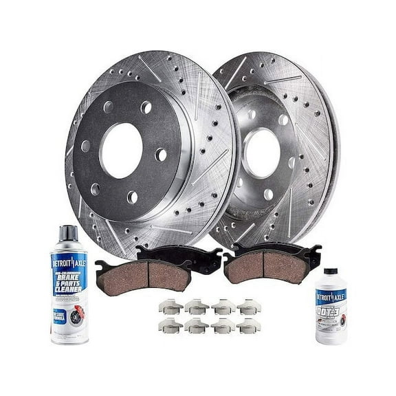 Rear Brake Pad and Rotor Kit - Compatible with 2007 - 2014 Chevy Suburban 1500 2008 2009 2010 2011 2012 2013