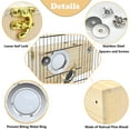 thumbnail image 3 of Vehomy Parakeet Nesting Box Cockatiel Nesting Box Bird Nest Bird Breeding Box House Wooden Acrylic Transparent Bird Box with Detachable Wooden Board for Lovebirds Cockatiel Budgie Conure Parrot, 3 of 6