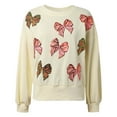 thumbnail image 4 of Chandail à Paillettes pour Femmes, Mignon et Drôle, Chandails Graphiques, Manches Longues, Col Rond, Chandail de Noël, Mode d'Automne, Veste à Capuchon, Chandail à Col, Chandail pour Femmes, Chandail Graphique pour Femmes, Vintage, Chandails Surdimensionnés pour Dames, 4 of 8