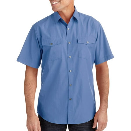Generic Men's Solid Woven Shirt - Walmart.com