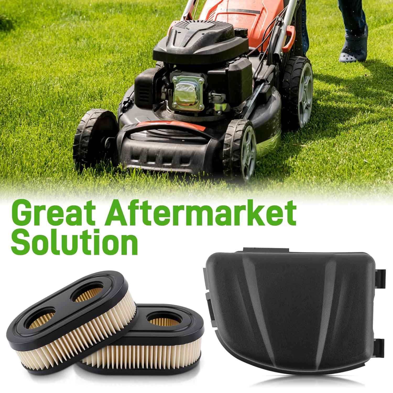 593260 Air Filter & 594106 Cover Replacement Parts Compatible With 650EXI 675EXI 625E Lawn Mower 104M05 103M02 09P702 093J02 Engines
