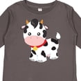 thumbnail image 4 of Inktastic Cute Cow, Baby Cow, Little Cow, Farm Animal Boys or Girls Long Sleeve Toddler T-Shirt, 4 of 5