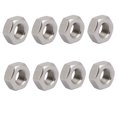 thumbnail image 1 of Unique Bargains 8pcs M10 x 1mm Pitch Metric Fine Thread 304 Stainless Steel Hex Nuts, 1 of 3