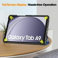 thumbnail image 3 of Galaxy Tab A9 Case, Allytech Trifold Multi Angle Viewing Stand Smart Cover Auto Sleep Wake Flip Folio Lightweight Slim Case for Galaxy Tab A9 8.7 Inch 2023 Model Tablet (X110/X115/X117), Galaxy, 3 of 9