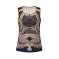 thumbnail image 4 of Haiem Pug dog Yoga Workout Tank Tops for Women, Athletic Sports Slim-Fit Tank Tops, Compression Sleeveless Dry Fit Shirts,Athletic Shirt-X-Large, 4 of 9