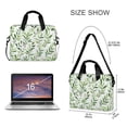 thumbnail image 3 of FORMRS 16" Laptop Bag Carrying Sleeve Case with Handle Travel Shoulder Briefcase, Green Leafy Pattern, 3 of 8