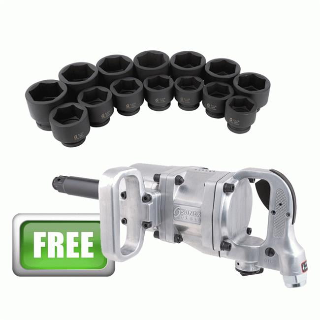 Details about   Deep Impact Socket Set 1 in Drive 1-2 in SAE 6-Point Hand Tool Storage Case 