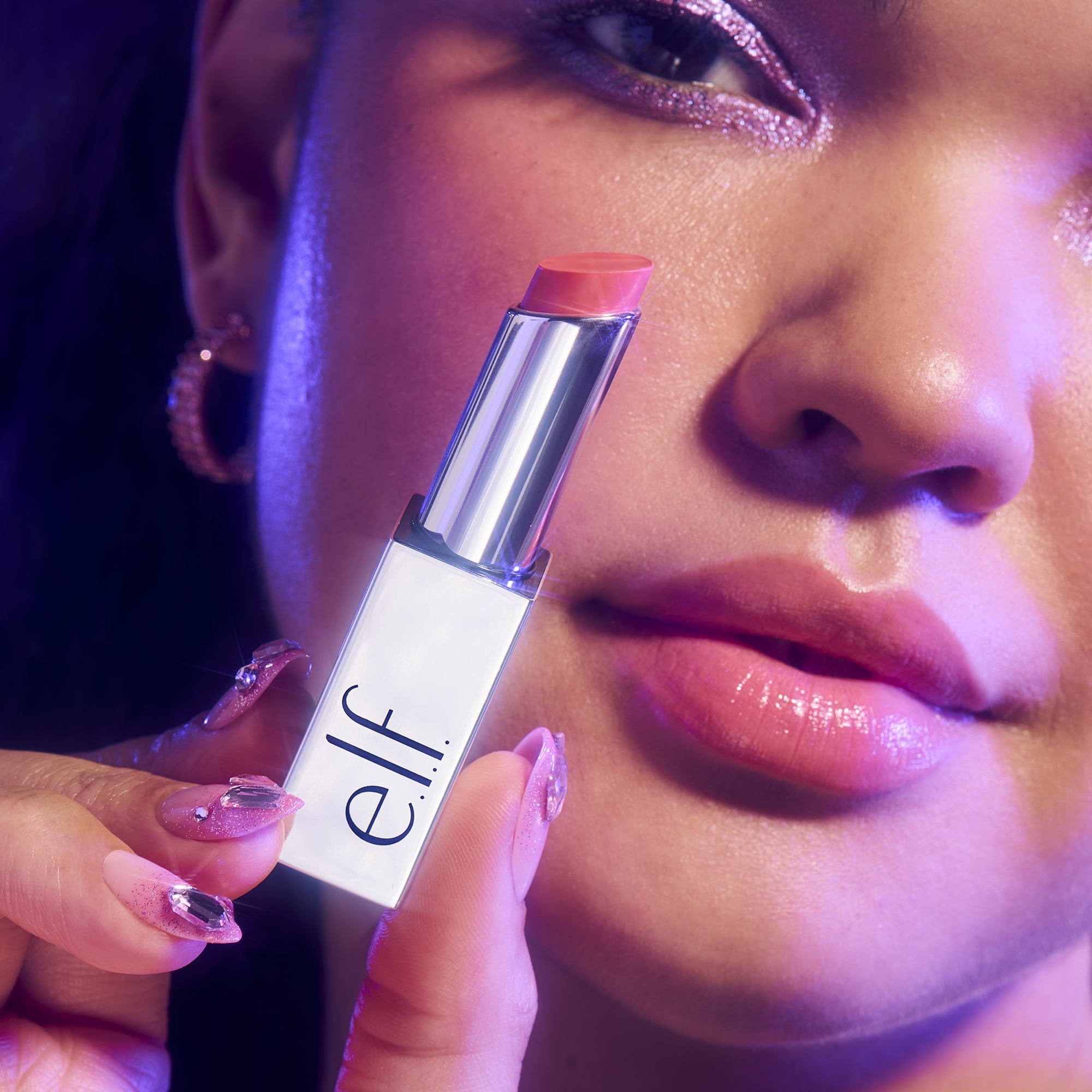 e.l.f. Glow Reviver Lip Oil Stick, Pink-Me Energy, 0.11 oz