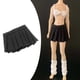 thumbnail image 5 of Falda plisada para niña, figura de acción de 12 pulgadas, disfraz Negro, 5 of 9