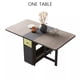 thumbnail image 1 of Fashion Folding Dining Table Furniture yemek masasi Multifunctional Rectangle Foldable Dining Table Folding Chairs My Lux Decor Round, 1 of 13