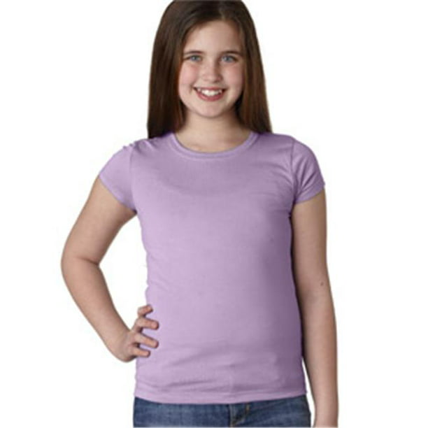 3710 Filles Princesse Jeunesse T-Shirt&44; Lilas&44; Moyen