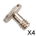 thumbnail image 1 of Paquete de 3-4 tornillos de montaje de cámara de metal de 1/4" para trípode monopié placa de liberación rápida 4 piezas, 1 of 6