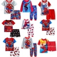 thumbnail image 2 of Spider-man 1-7Y Conjunto de pijamas para niños Niñas Niños Dibujos animados Verano Otoño Ropa de ocio Ropa de dormir Regalo para niños Pyjamas5T 110cm zhangyuxiang CONDUJO, 2 of 2