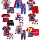 thumbnail image 2 of Spider-man 1-7Y Conjunto de pijamas para niños Niñas Niños Dibujos animados Verano Otoño Ropa de ocio Ropa de dormir Regalo para niños Pyjamas6T 120cm zhangyuxiang CONDUJO, 2 of 2