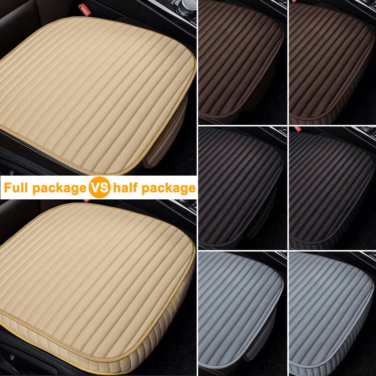 Front Car Seat Cover Full Surround Leather Mat Pad Auto Chair Cushion  Protector