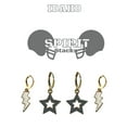 thumbnail image 2 of University of Idaho Spirit Stack white enamel bolts and grey statement open starboys, 2 of 2